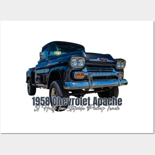1958 Chevrolet Apache 31 Half Ton Stepside Pickup Truck Posters and Art